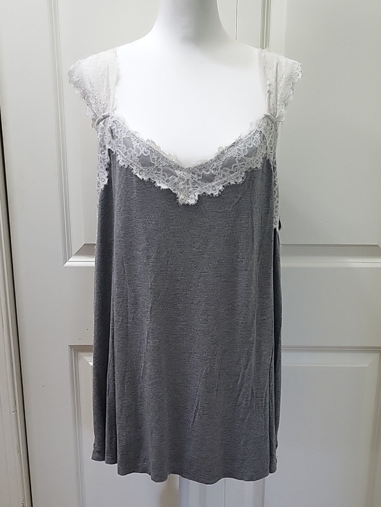 torrid Tops - Torrid Super Slub V-Neck Lace Strap Tank Top Size 3 (3X) Flowy Casual